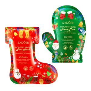 SADOER Christmas Niacinamide Nourishing Rejuvenating Exfoliating Foot Mask
