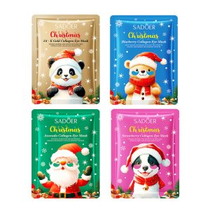 SADOER Christmas Strawberry/Blueberry/Avocado/24·K gold Collagen Eye Mask 7.5g