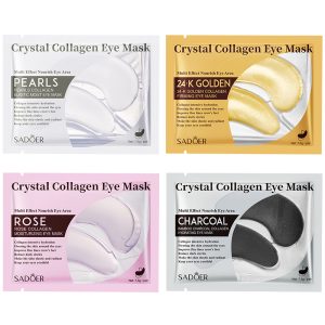 SADOER 24K Gold Collagen/Rose/Pearl/Bamboo Firming Eye Mask